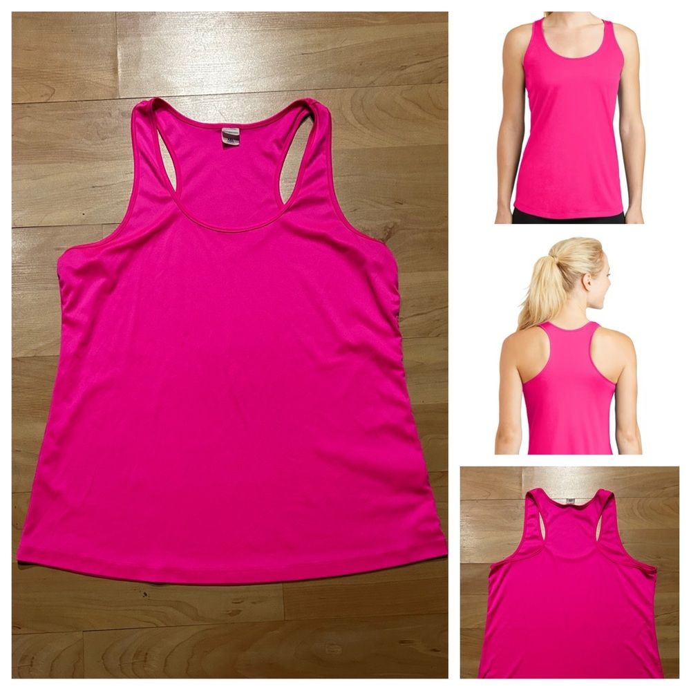 Sport-Tek Women's Pink Racerback Tank Top